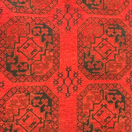 Semi antique Beshir Turkman Afghan Hand knotted Rug 342x222cm