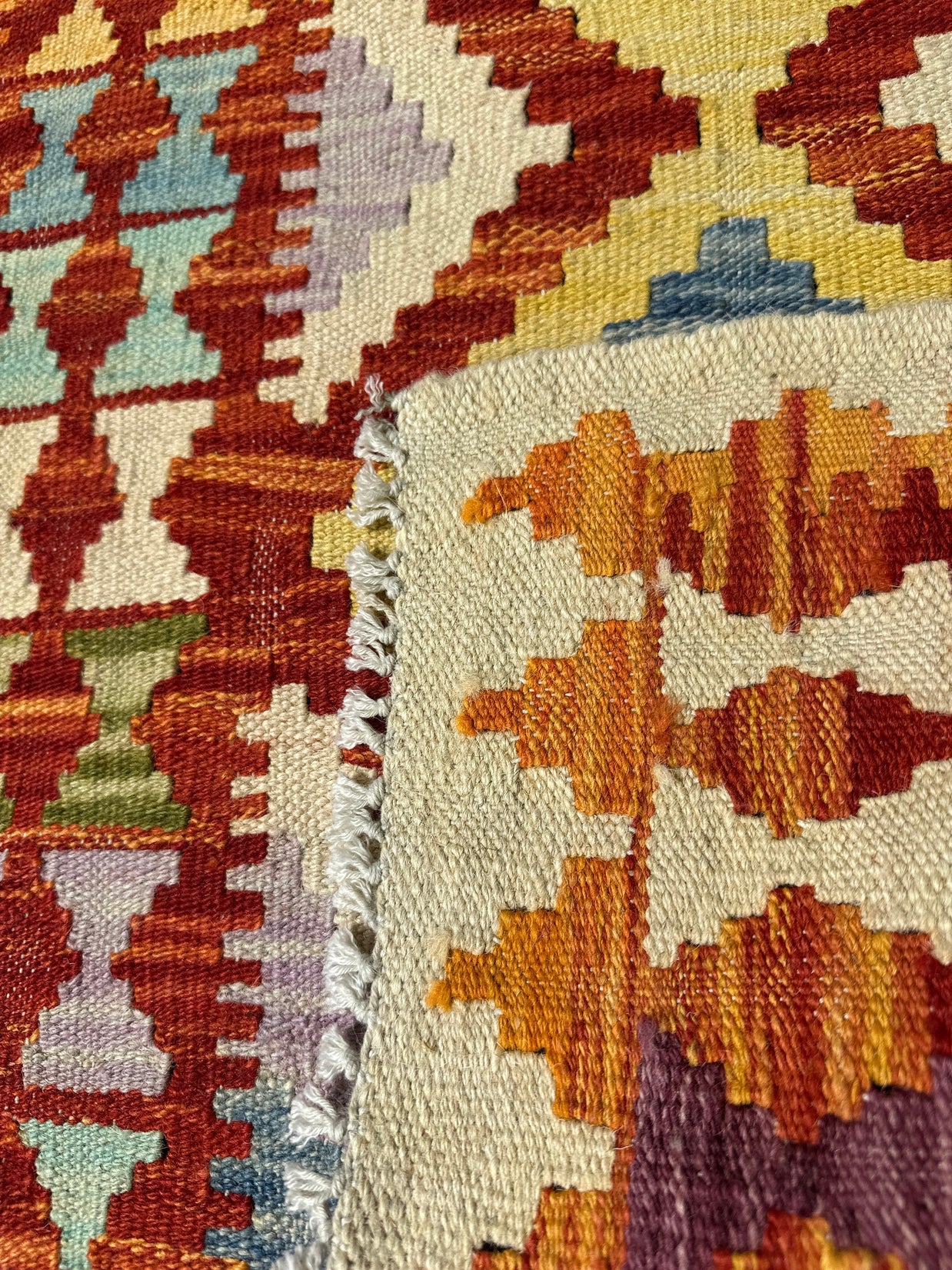 Chobi Kilim Rug - 86 cm x 59 cm