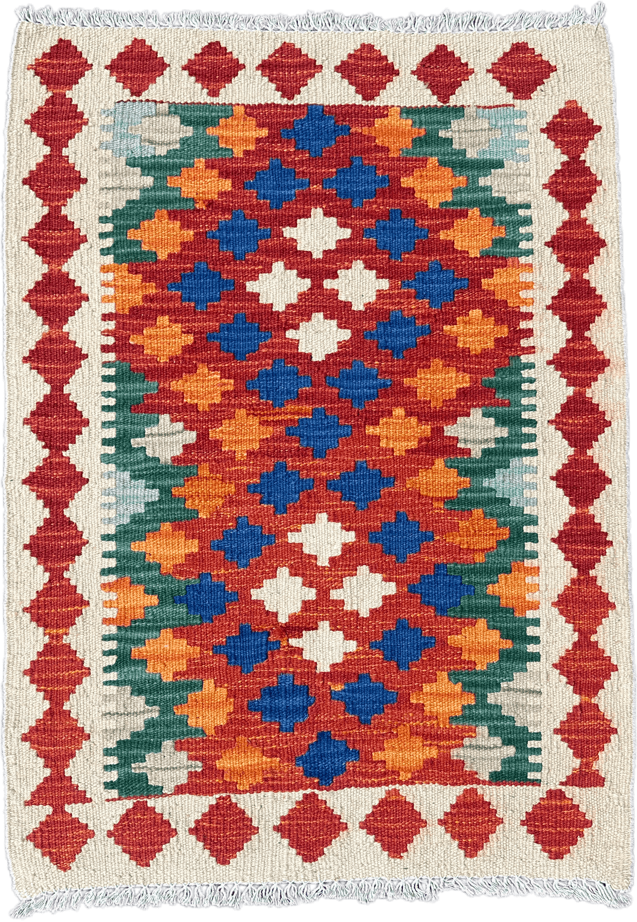 Chobi Kilim Rug - 87 cm x 63 cm