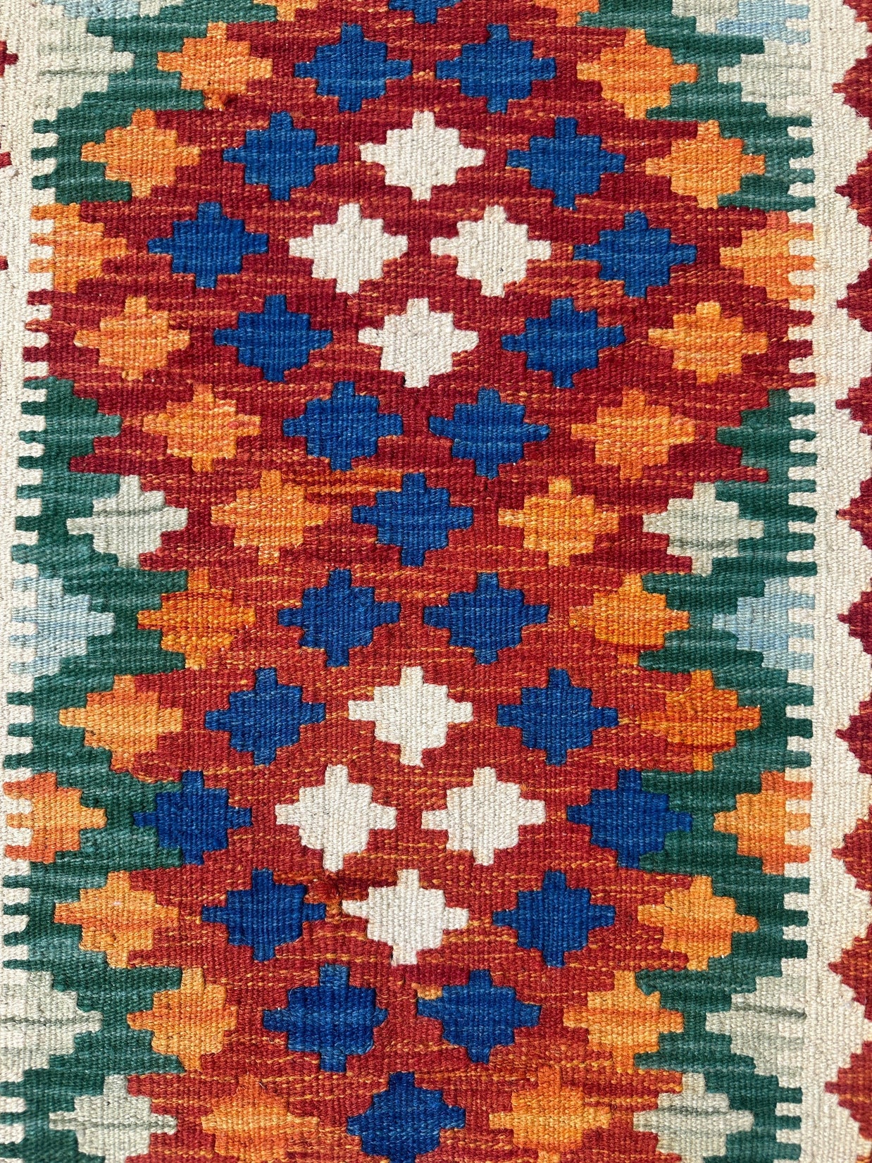 Chobi Kilim Rug - 87 cm x 63 cm