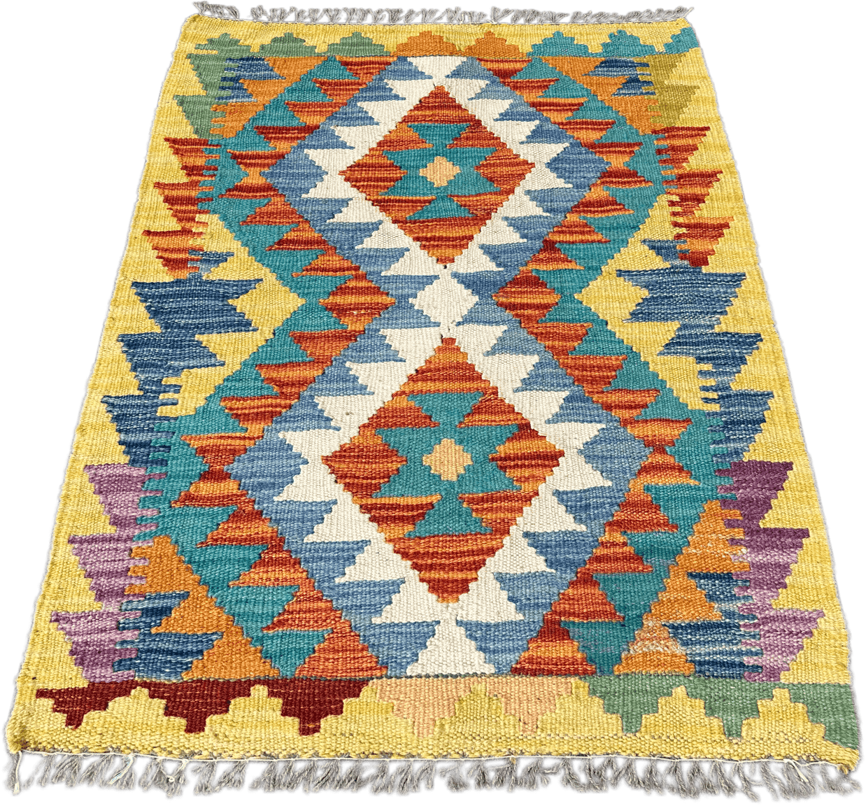 Chobi Kilim Rug - 85 cm x 61 cm