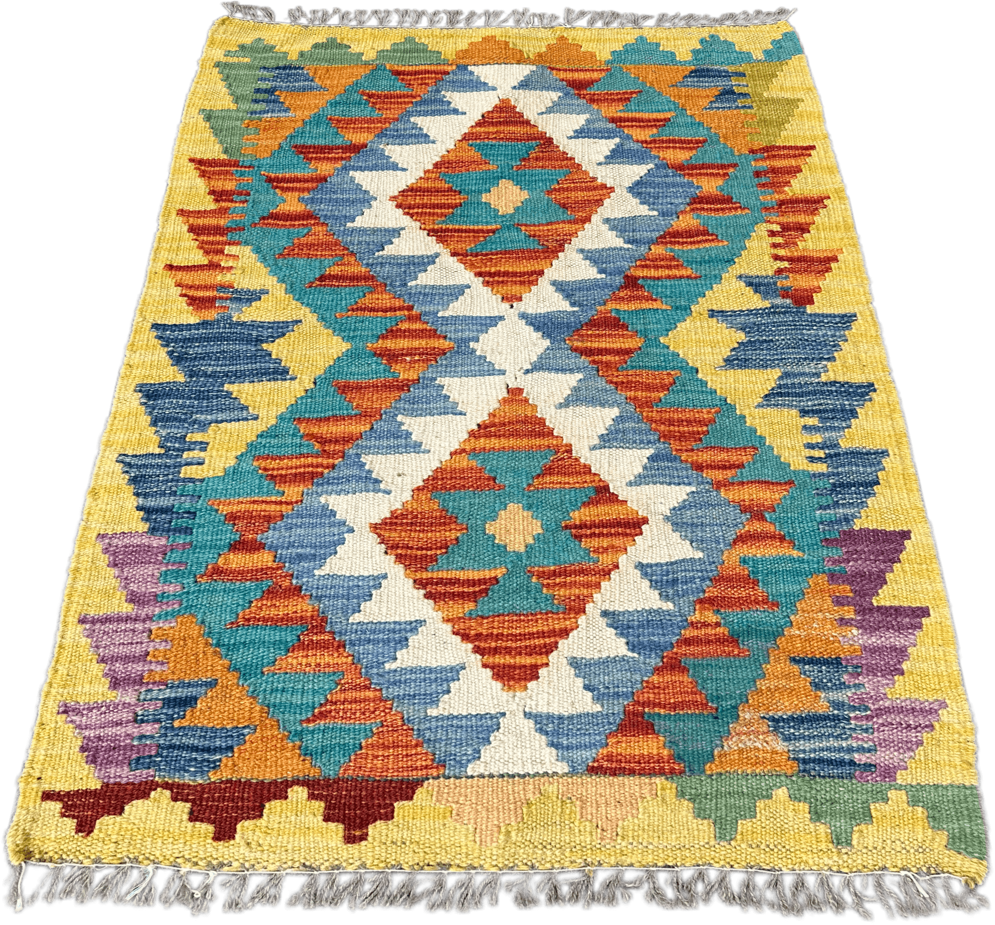 Chobi Kilim Rug - 85 cm x 61 cm