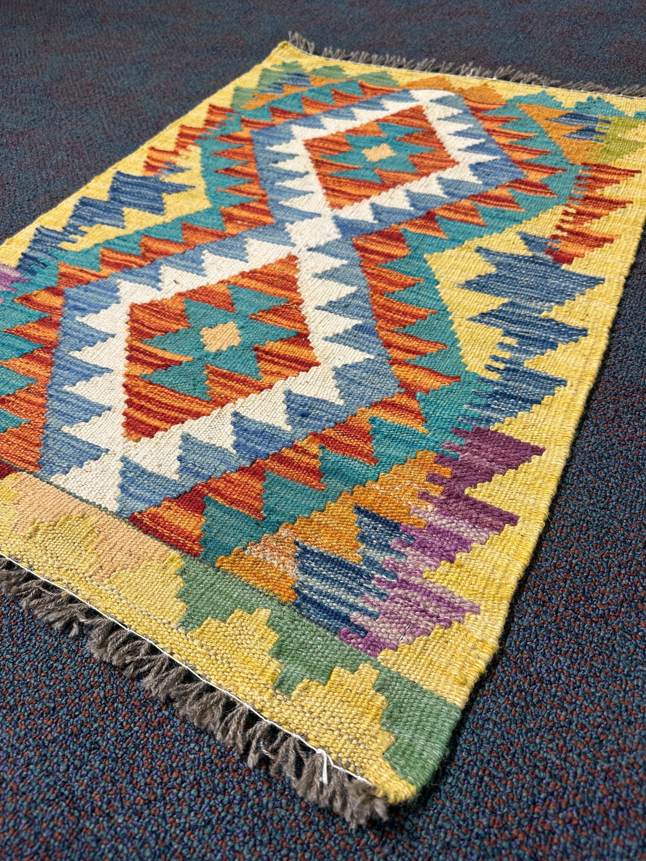 Chobi Kilim Rug - 85 cm x 61 cm