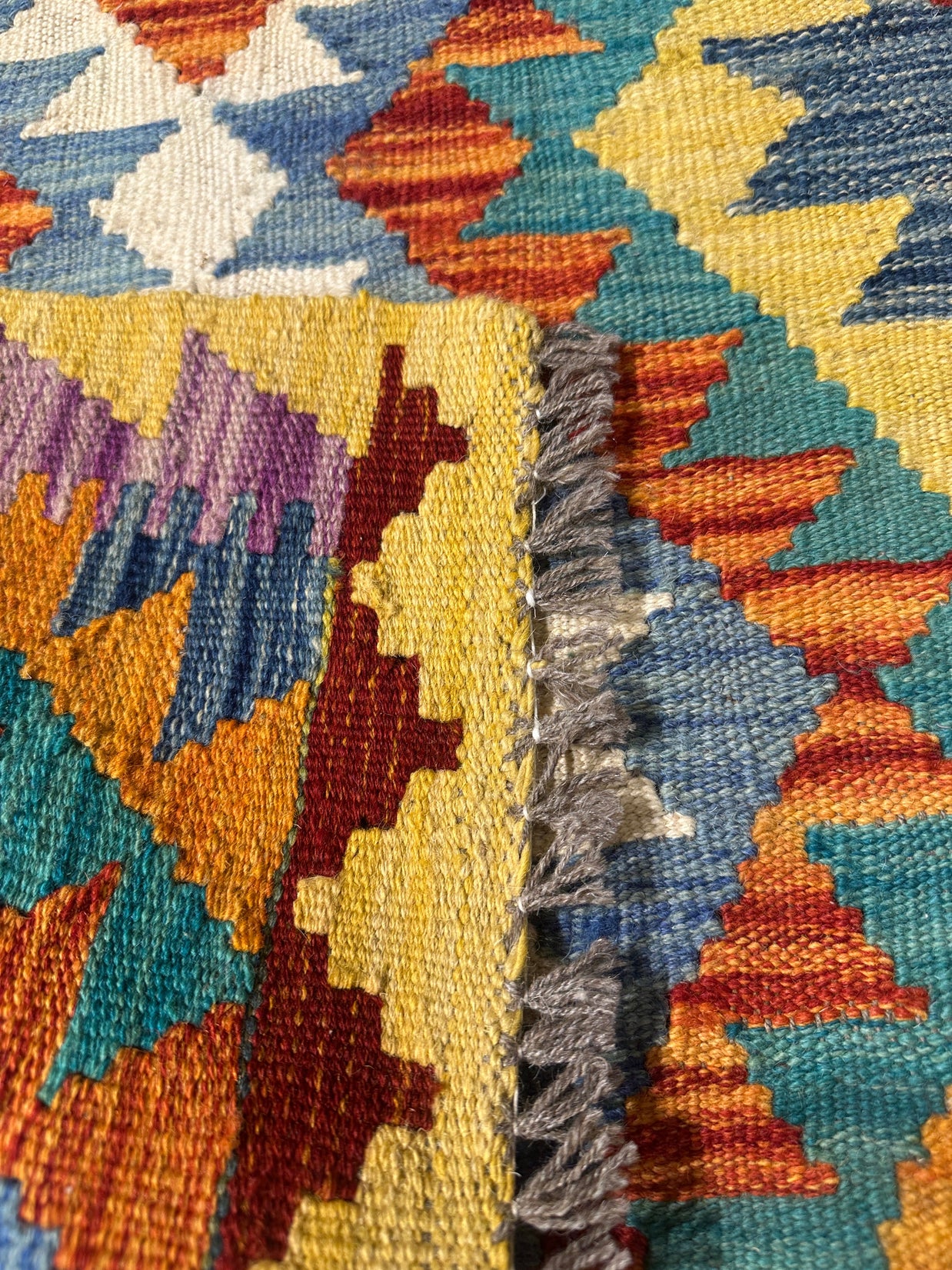 Chobi Kilim Rug - 85 cm x 61 cm