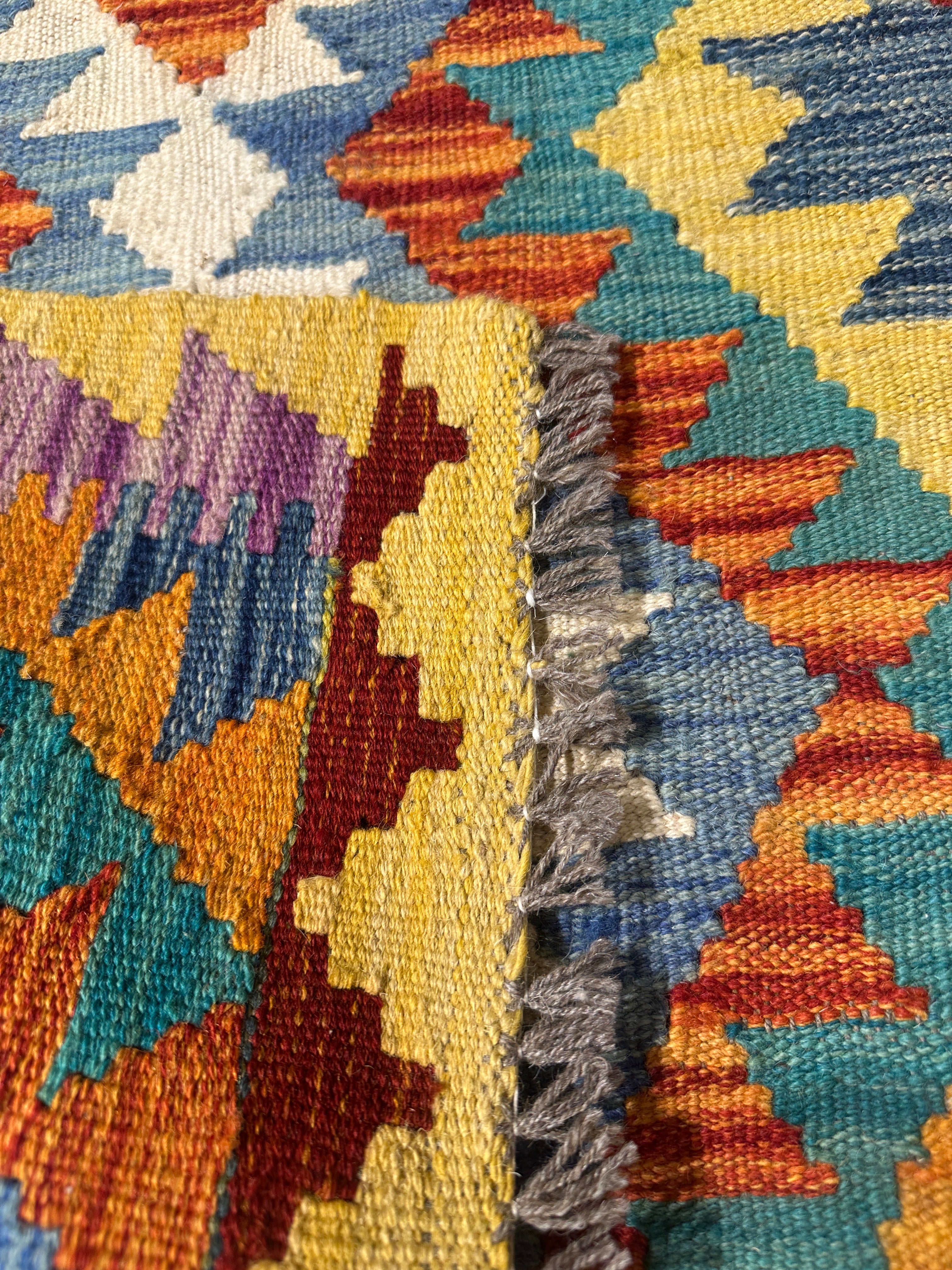 Chobi Kilim Rug - 85 cm x 61 cm