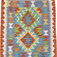 Chobi Kilim Rug - 80 cm x 63 cm