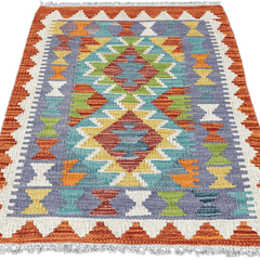 Chobi Kilim Rug - 80 cm x 63 cm
