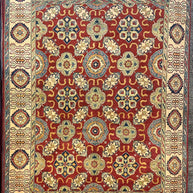 Tribal Kazak pure wool pile hand knotted Afghanistan 300x240cm