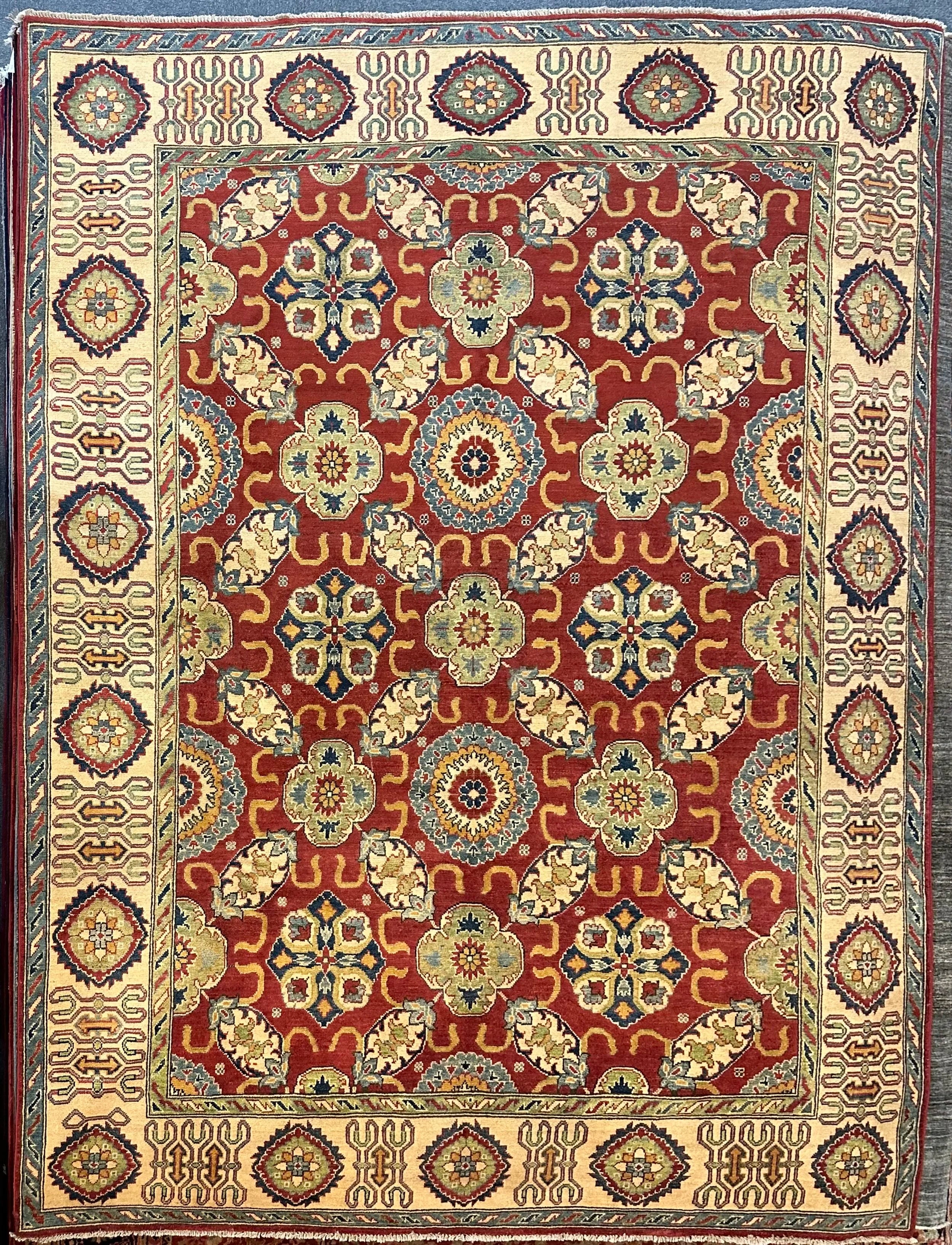 Tribal Kazak pure wool pile hand knotted Afghanistan 300x240cm
