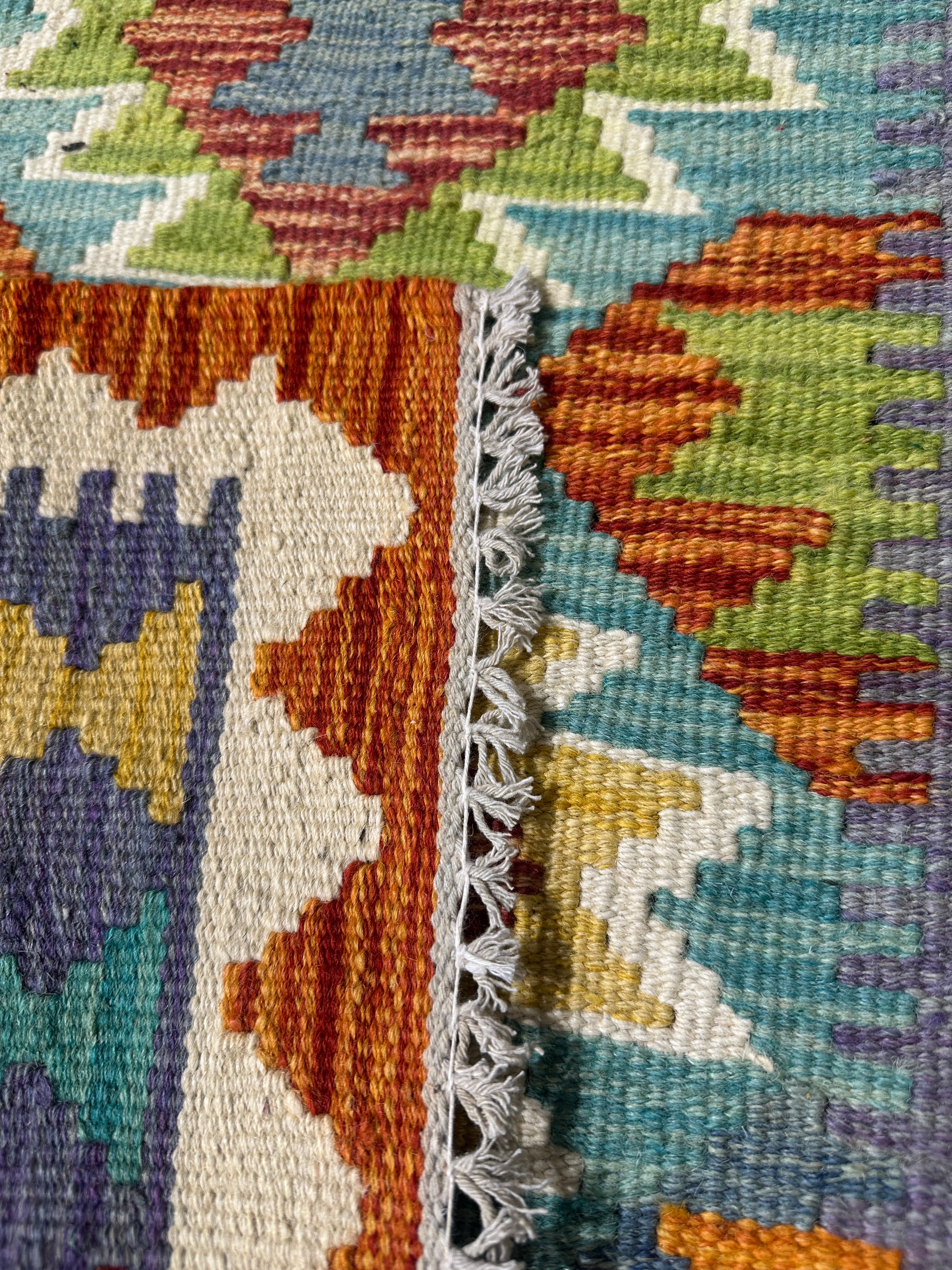 Chobi Kilim Rug - 80 cm x 63 cm