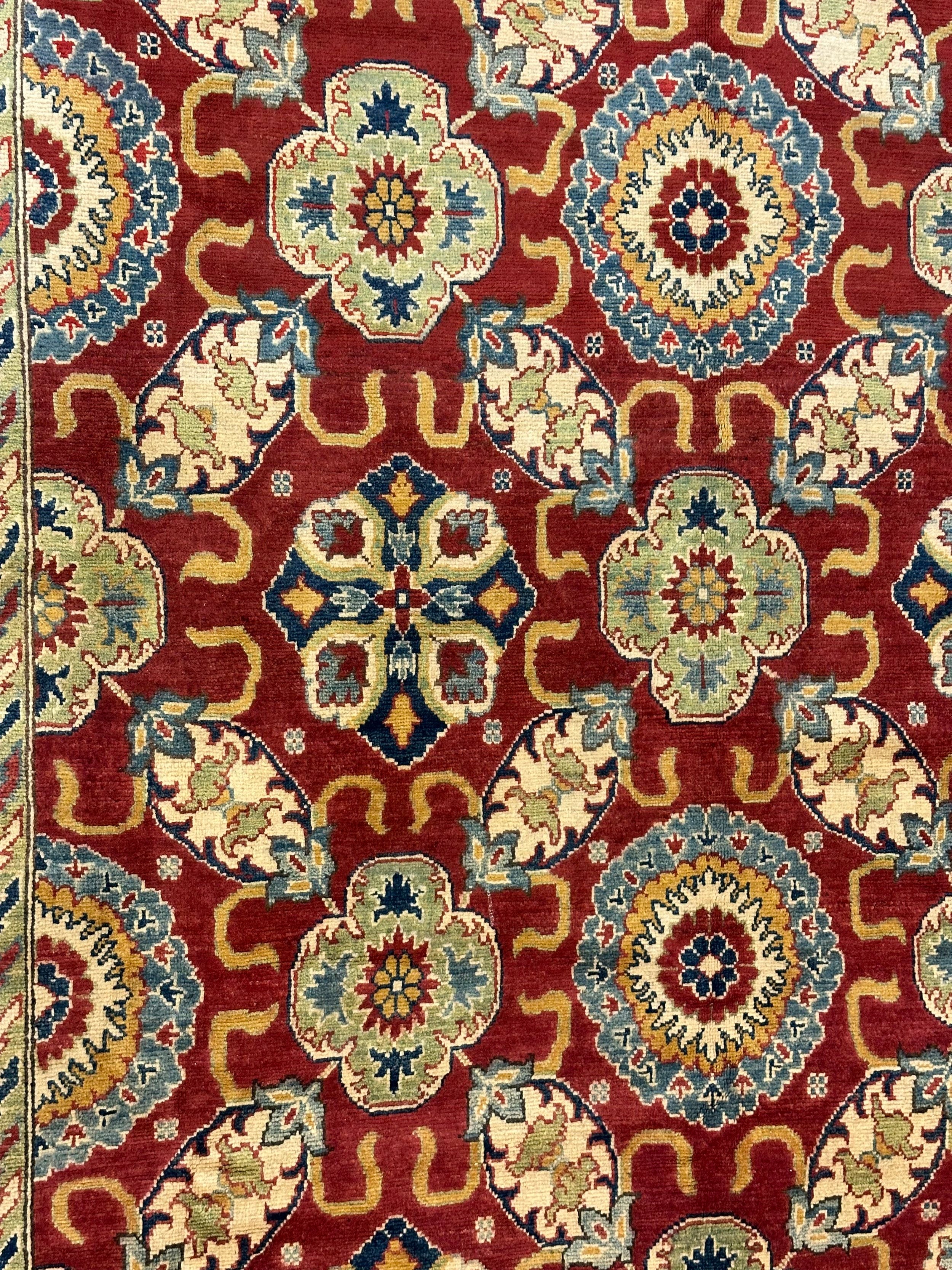 Tribal Kazak pure wool pile hand knotted Afghanistan 300x240cm