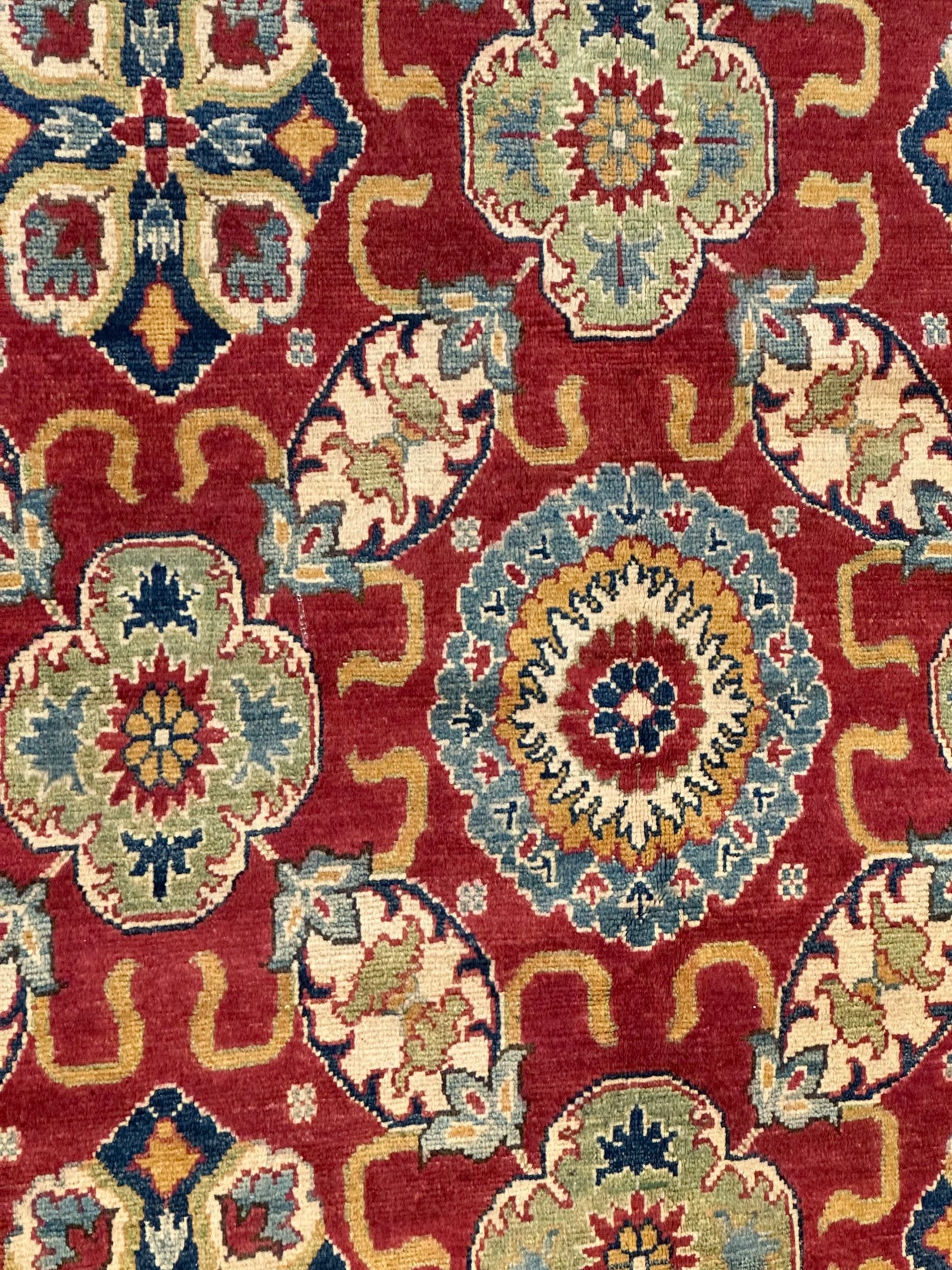 Tribal Kazak pure wool pile hand knotted Afghanistan 300x240cm