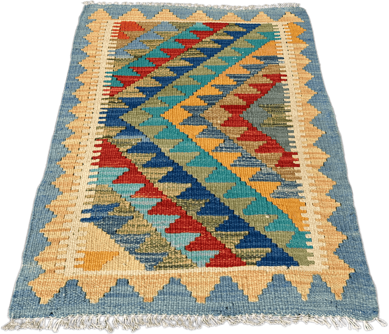 Chobi Kilim Rug - 80 cm x 58 cm