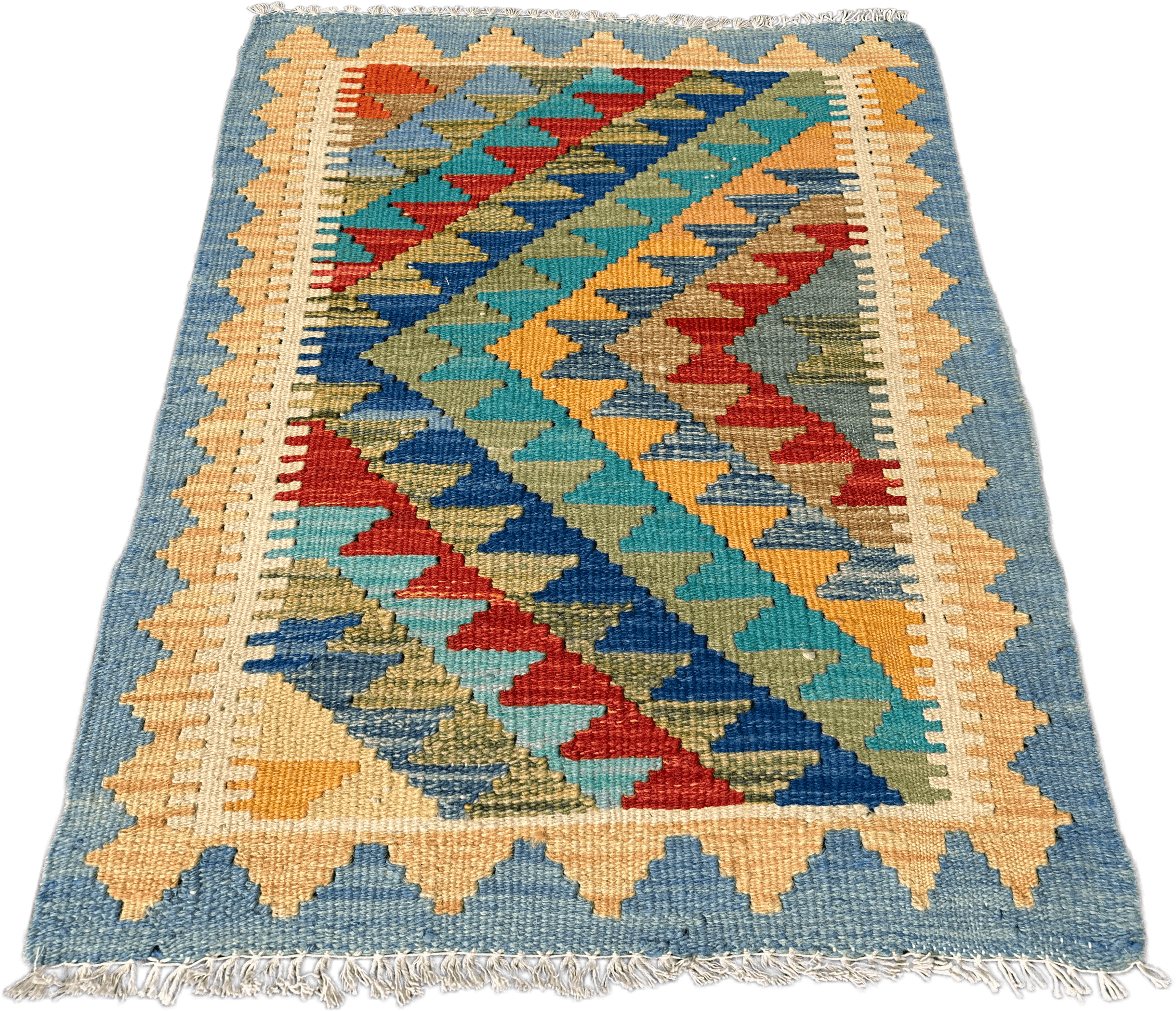 Chobi Kilim Rug - 80 cm x 58 cm