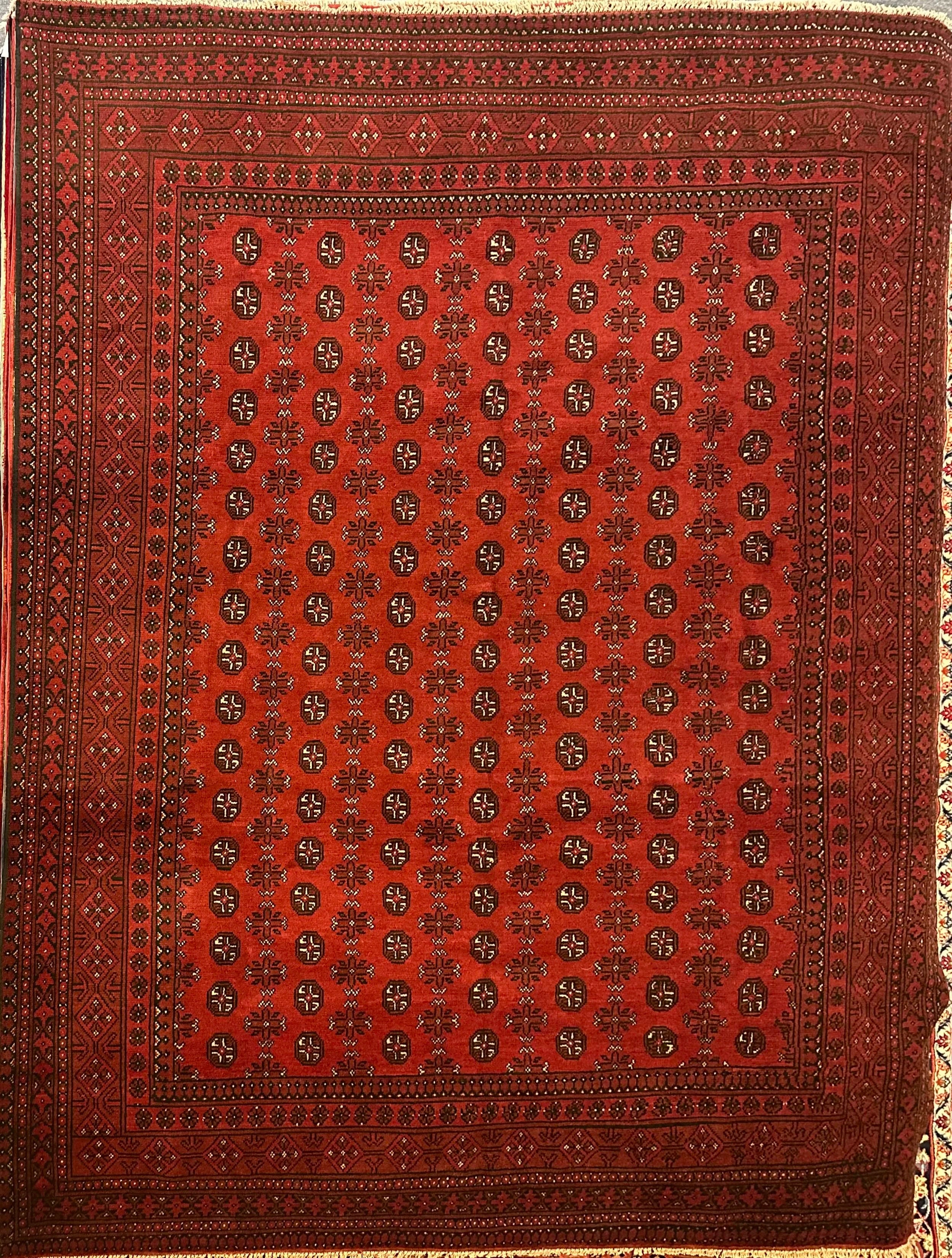 Afghan Turkman 333x254cm Hand knotted wool rug