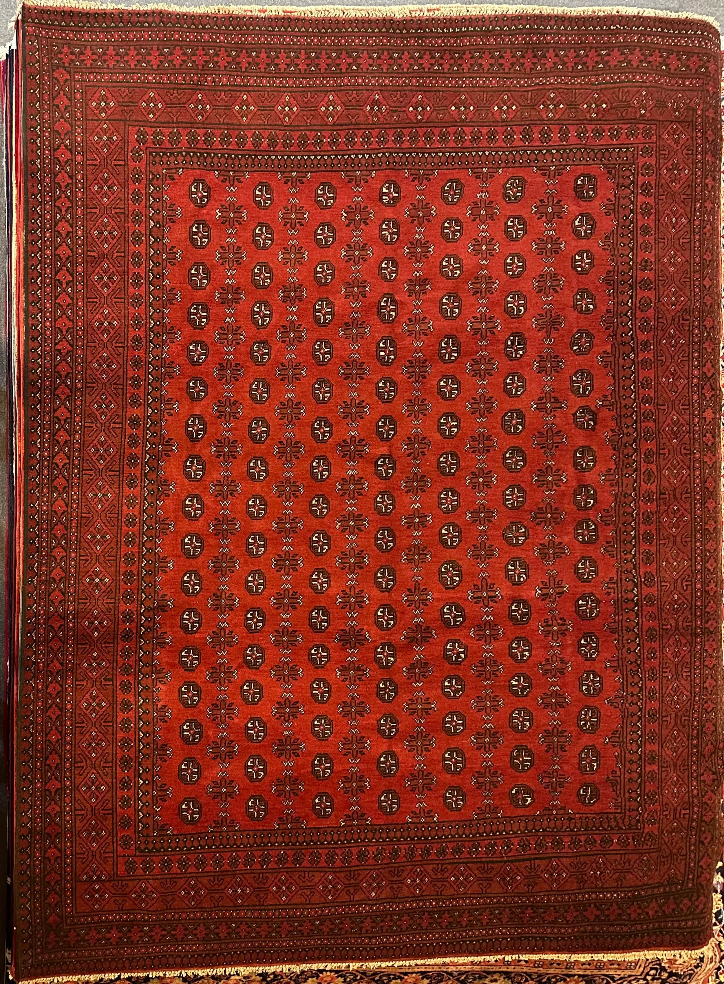 Afghan Turkman 333x254cm Hand knotted wool rug