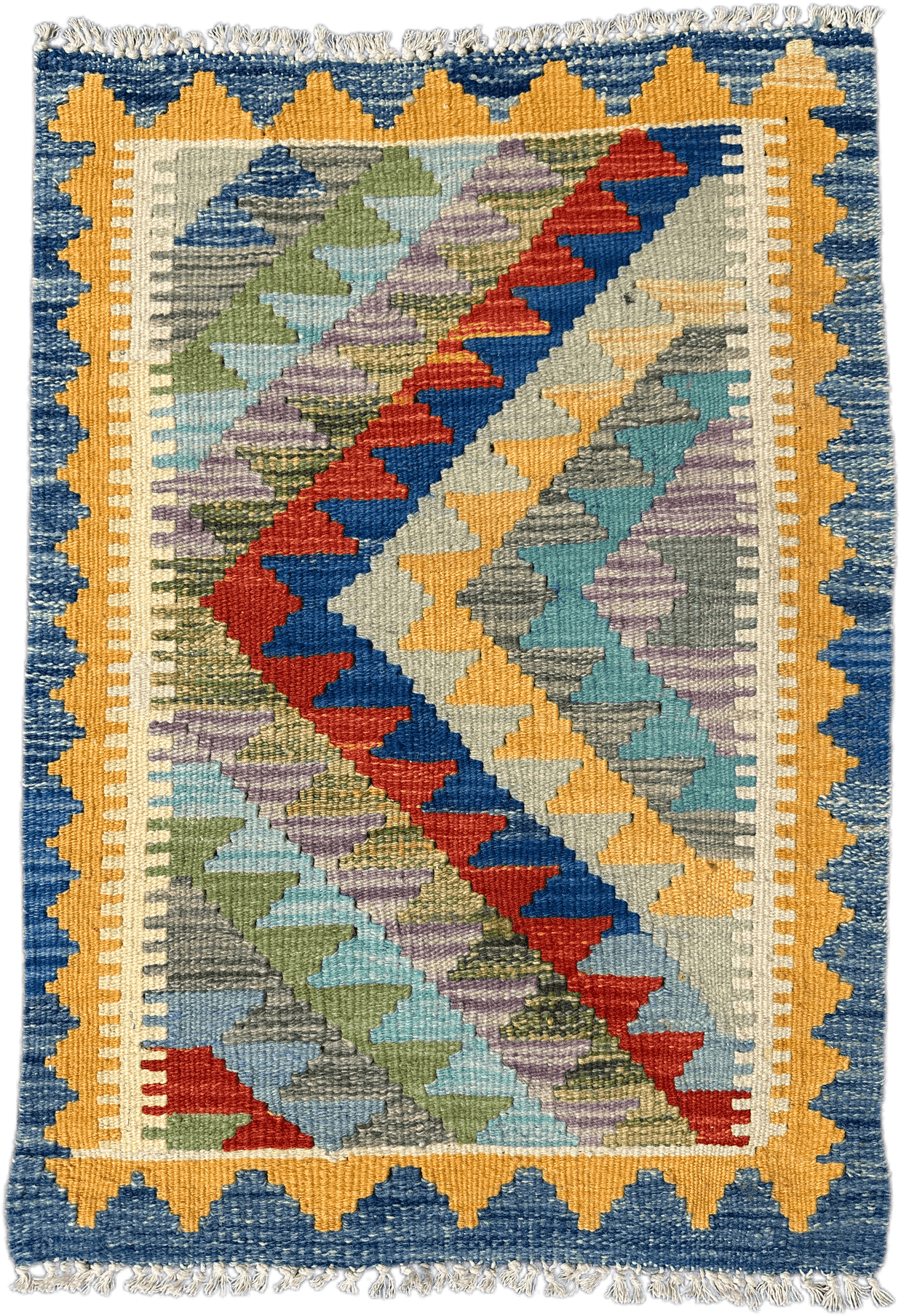 Chobi Kilim Rug - 81 cm x 57 cm