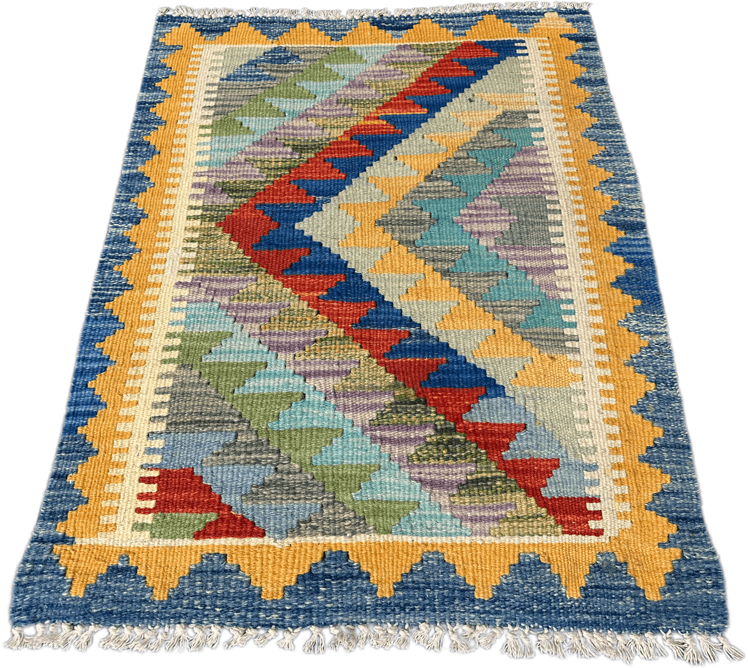 Chobi Kilim Rug - 81 cm x 57 cm