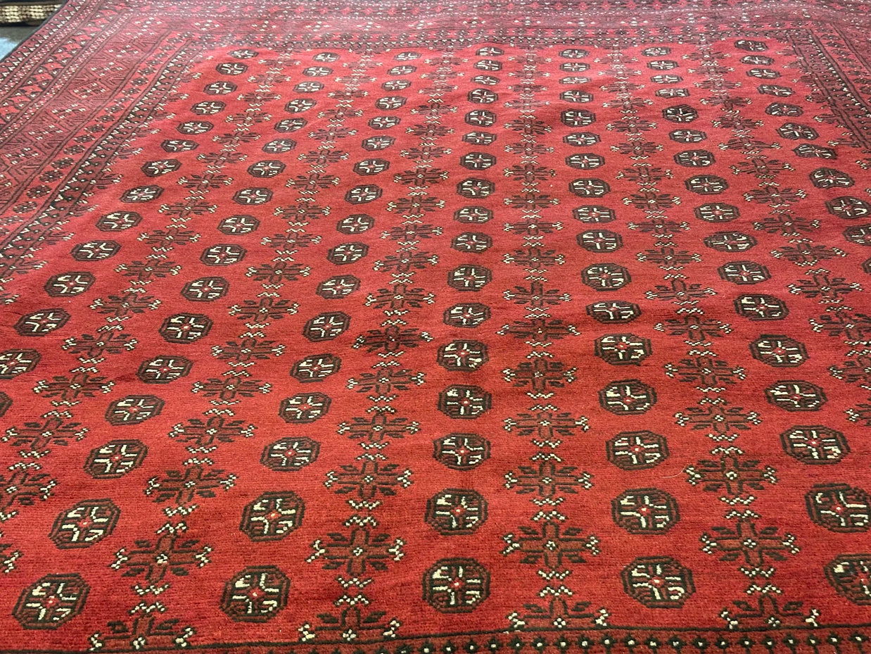 Afghan Turkman 333x254cm Hand knotted wool rug