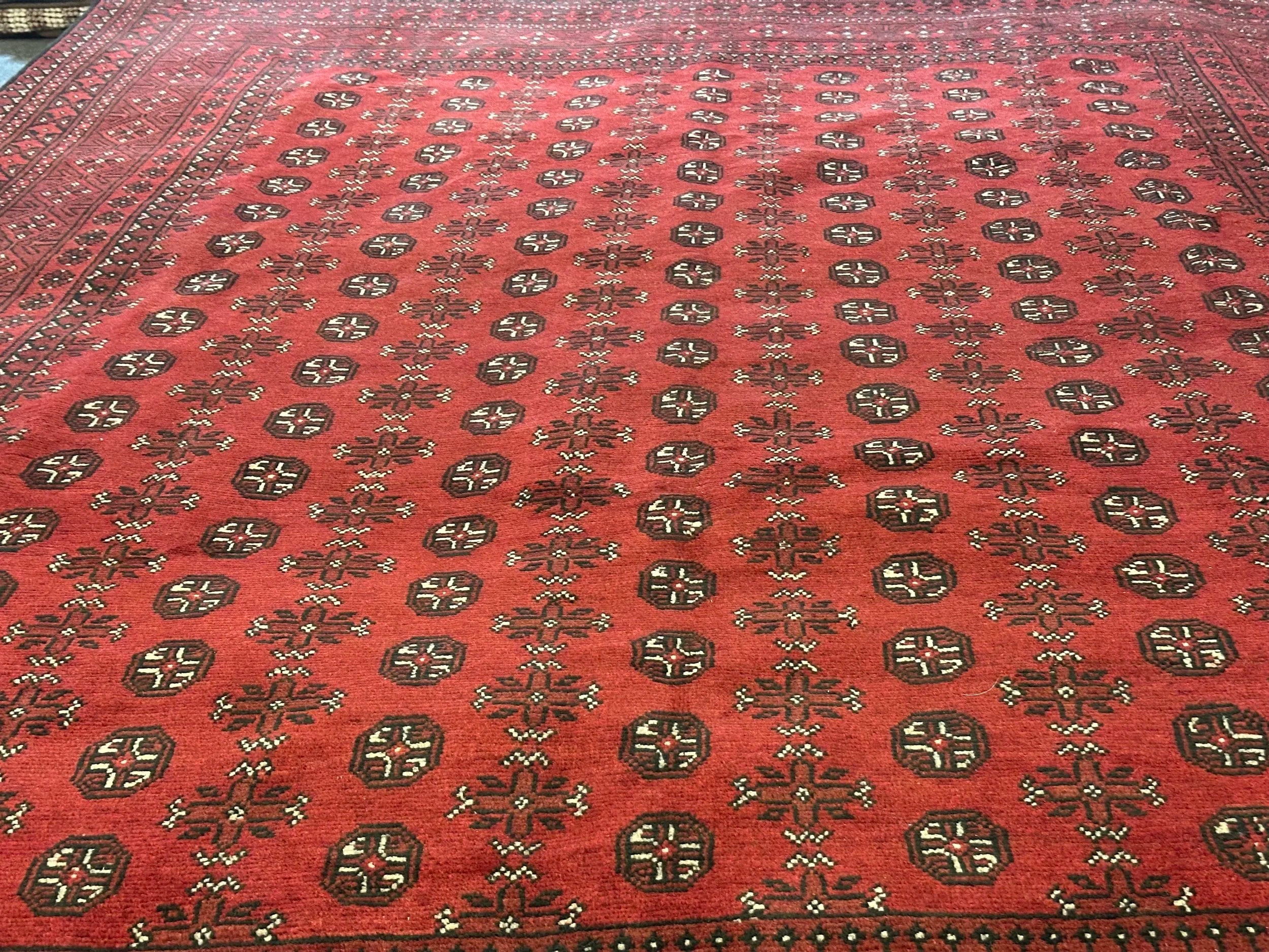Afghan Turkman 333x254cm Hand knotted wool rug