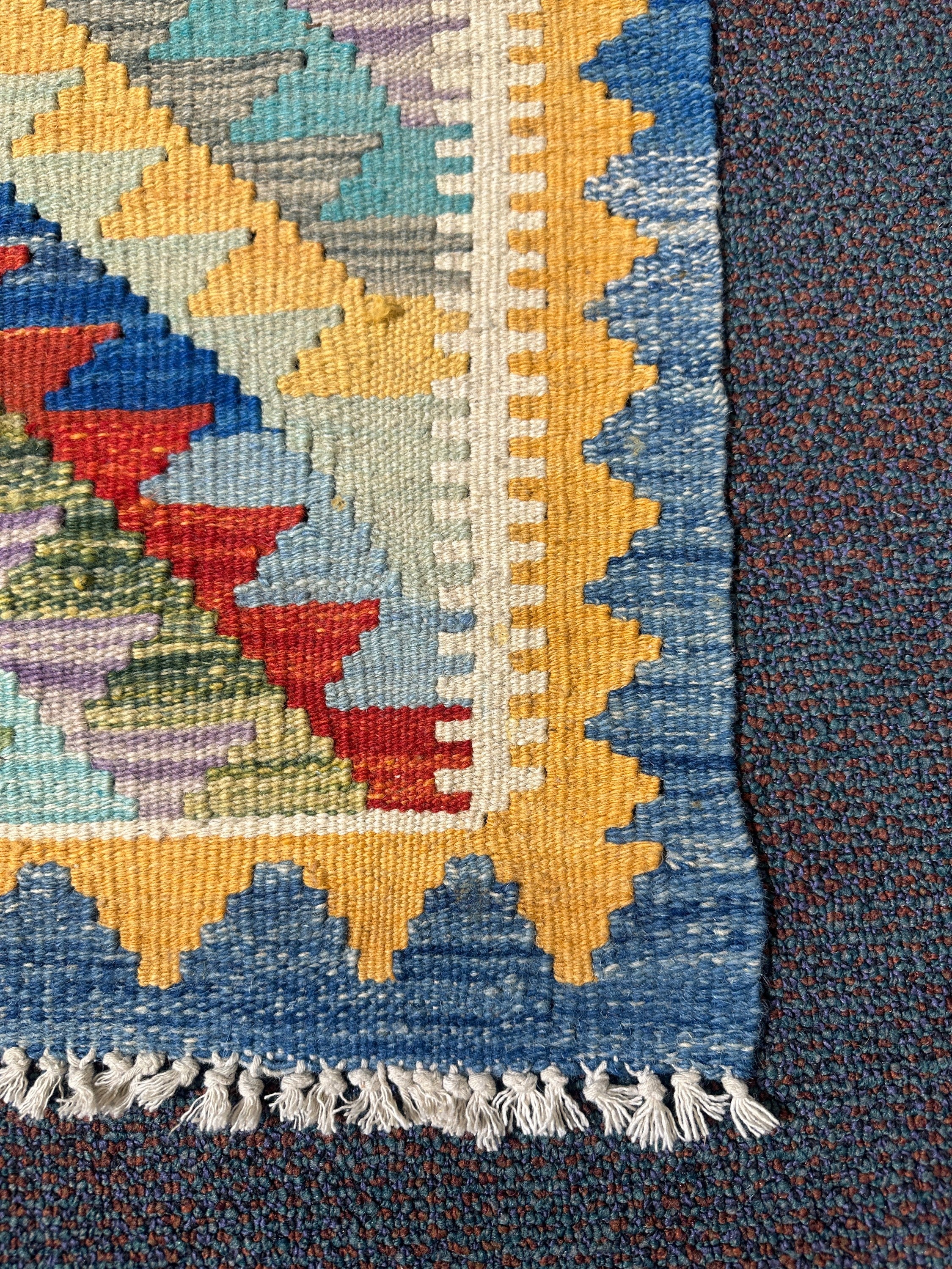 Chobi Kilim Rug - 81 cm x 57 cm