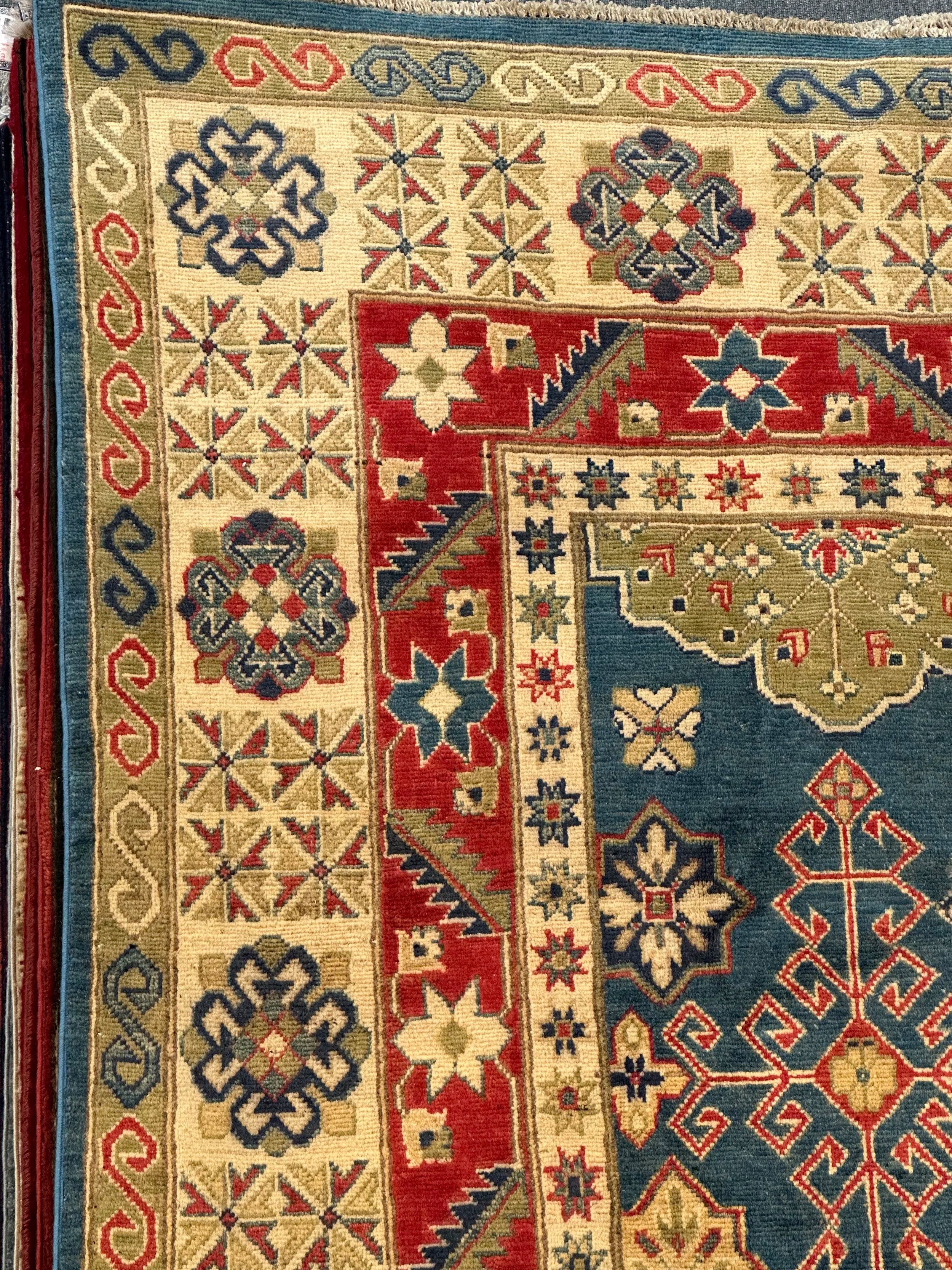 Tribal Kazak Pure wool pile hand knotted 300x245cm