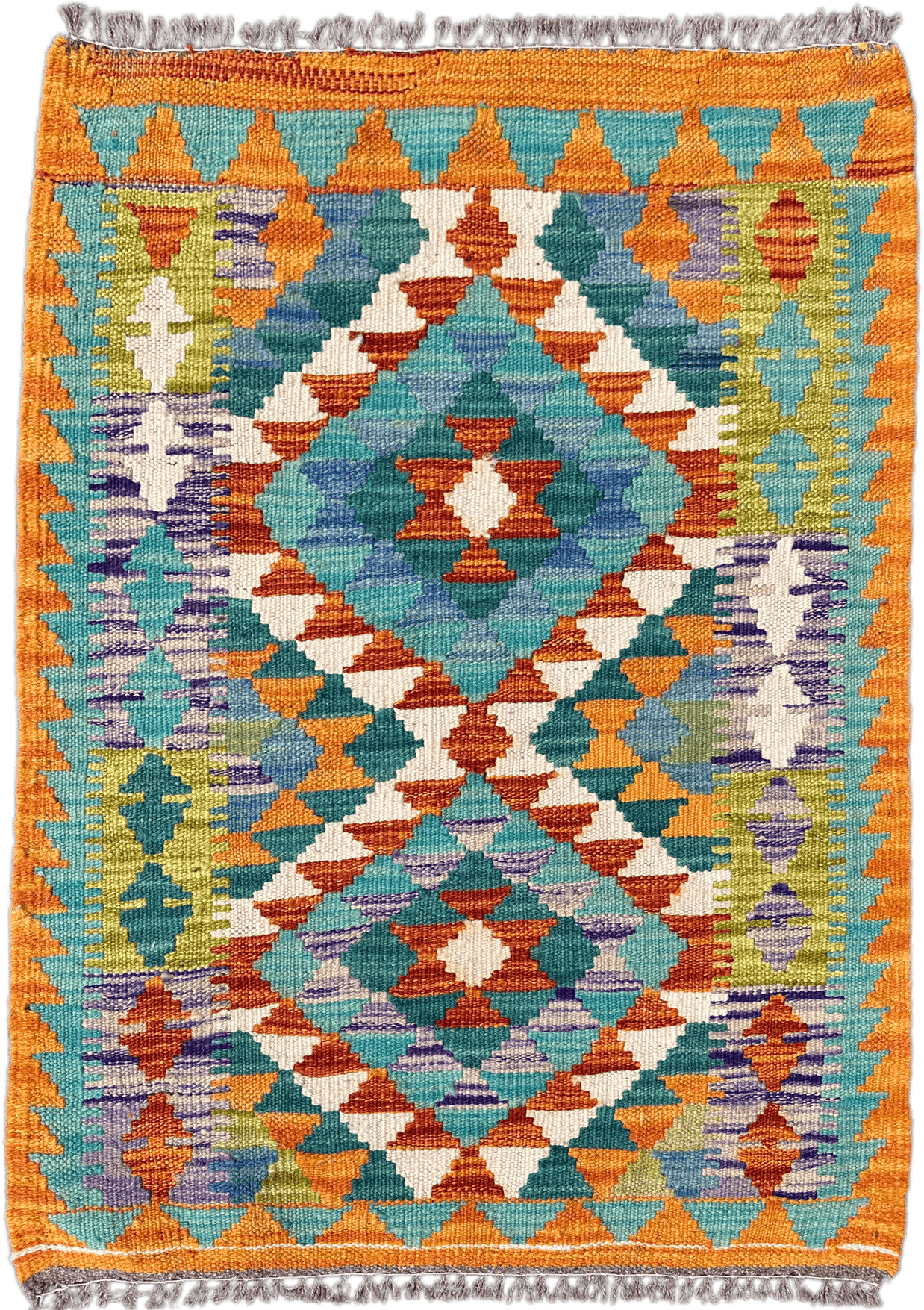 Chobi Kilim Rug - 82 cm x 62 cm