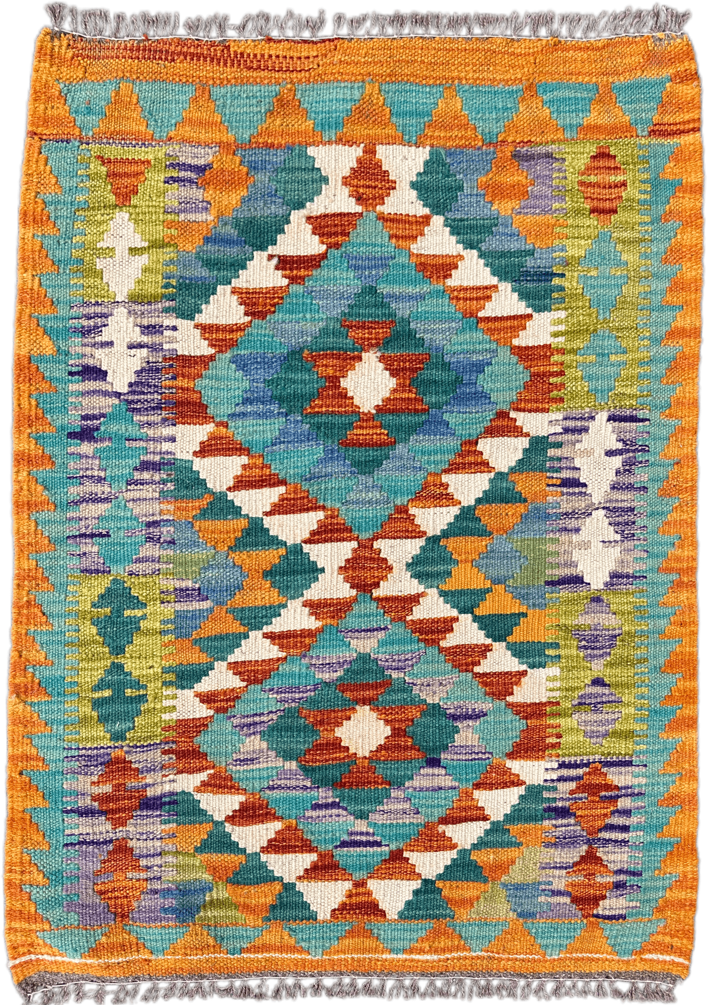 Chobi Kilim Rug - 82 cm x 62 cm