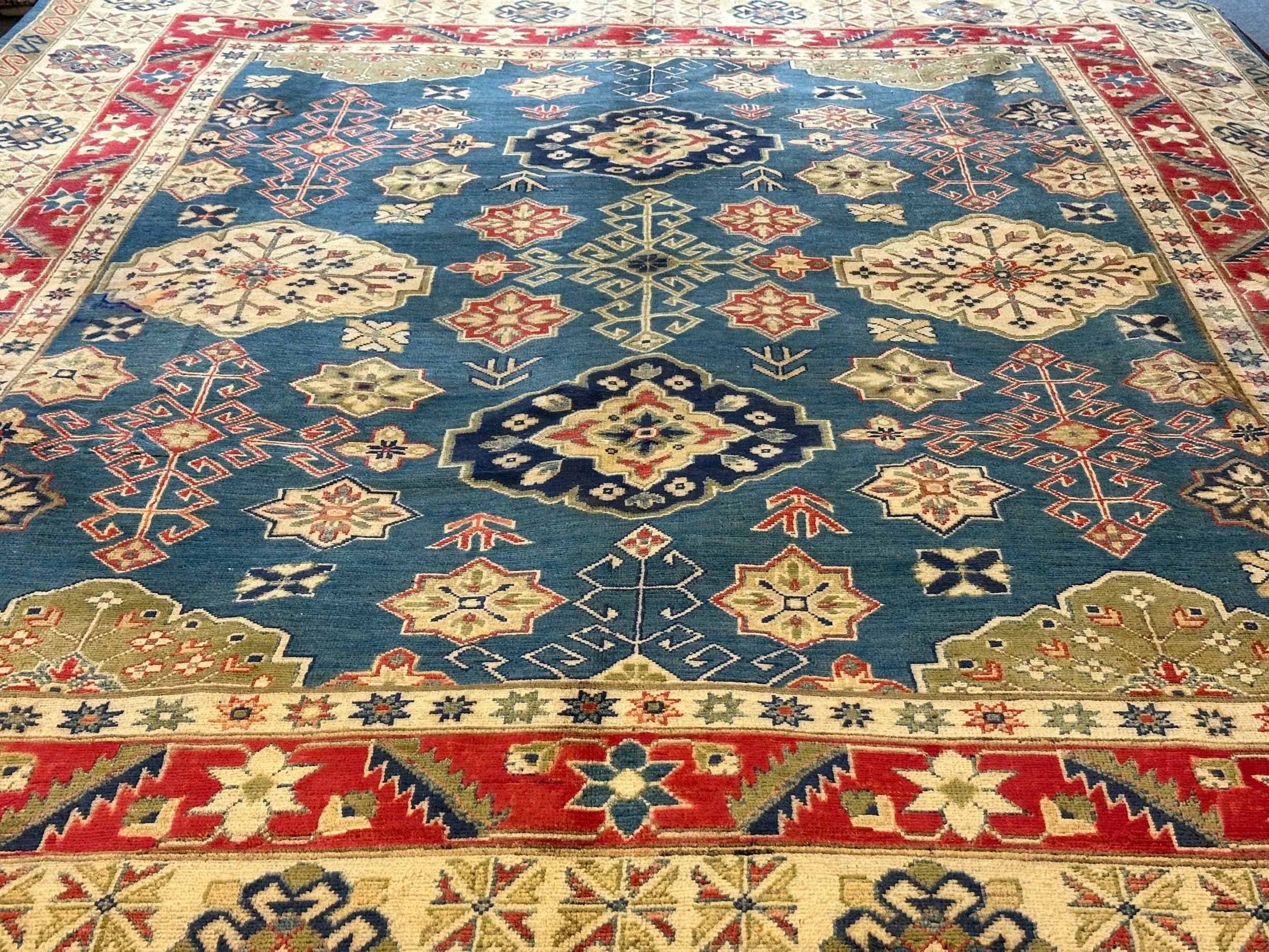 Tribal Kazak Pure wool pile hand knotted 300x245cm