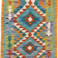 Chobi Kilim Rug - 82 cm x 62 cm
