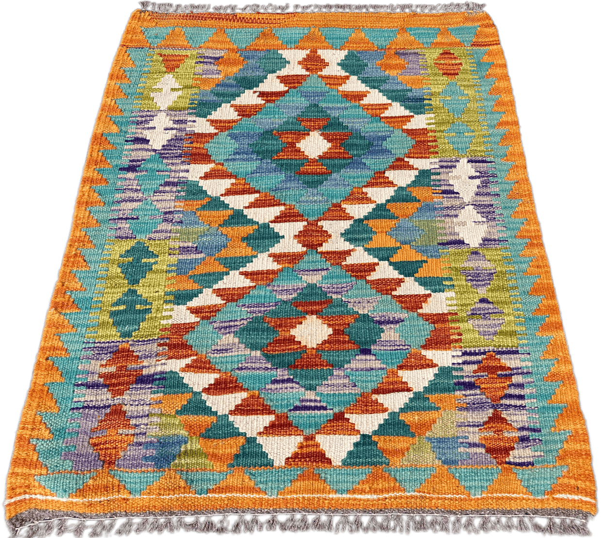 Chobi Kilim Rug - 82 cm x 62 cm