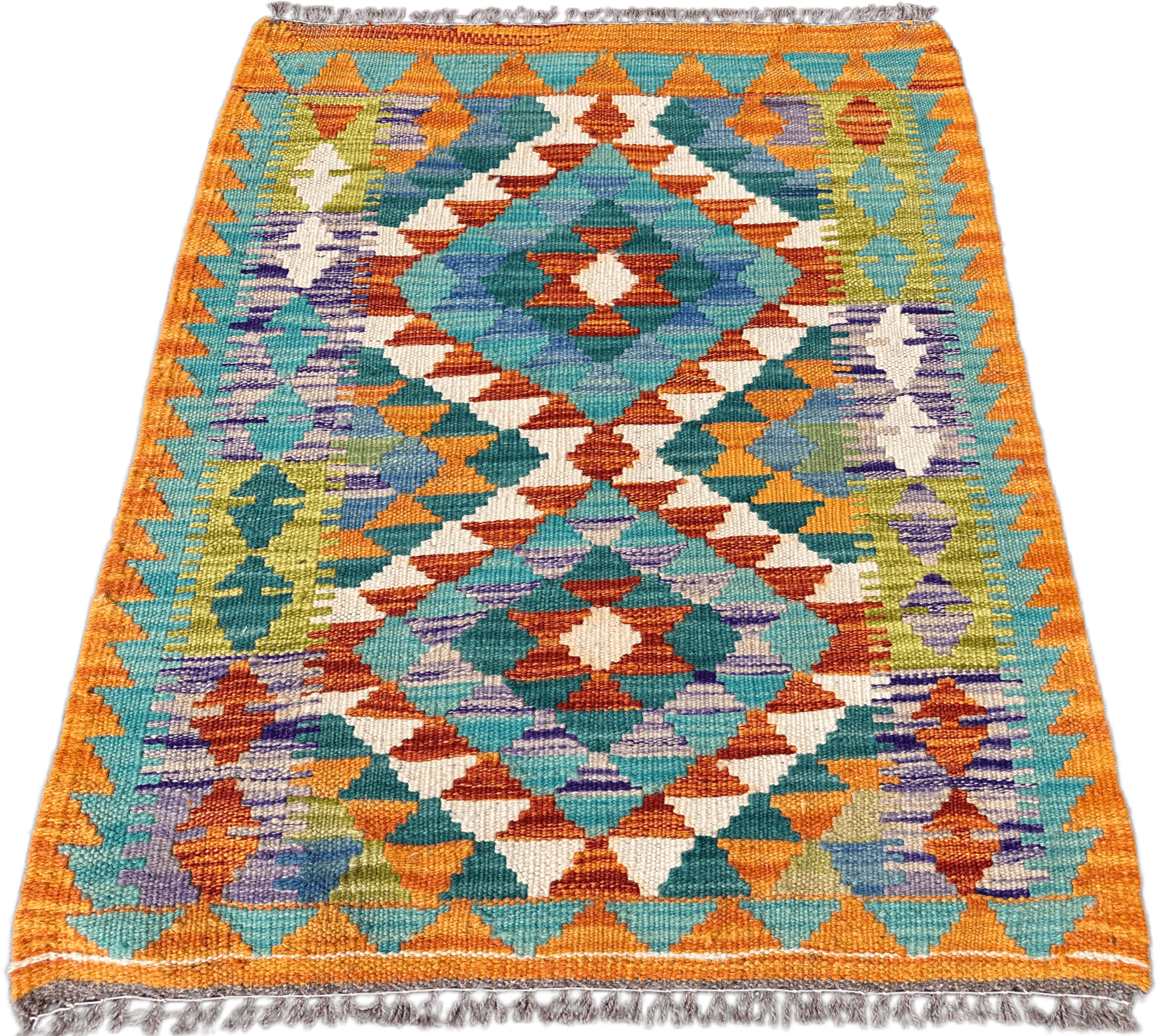 Chobi Kilim Rug - 82 cm x 62 cm