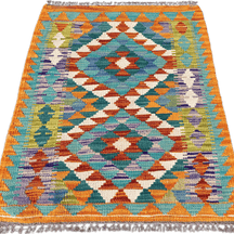 Chobi Kilim Rug - 82 cm x 62 cm