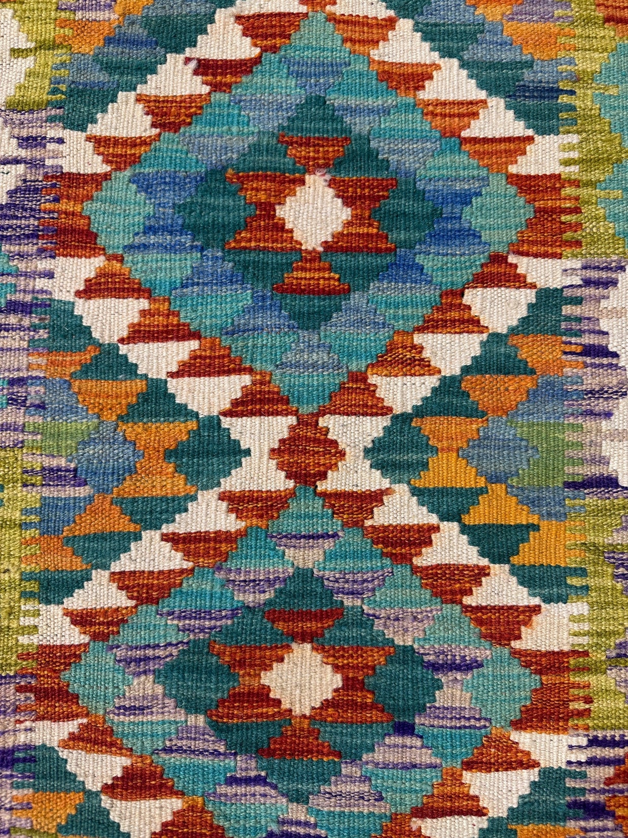 Chobi Kilim Rug - 82 cm x 62 cm