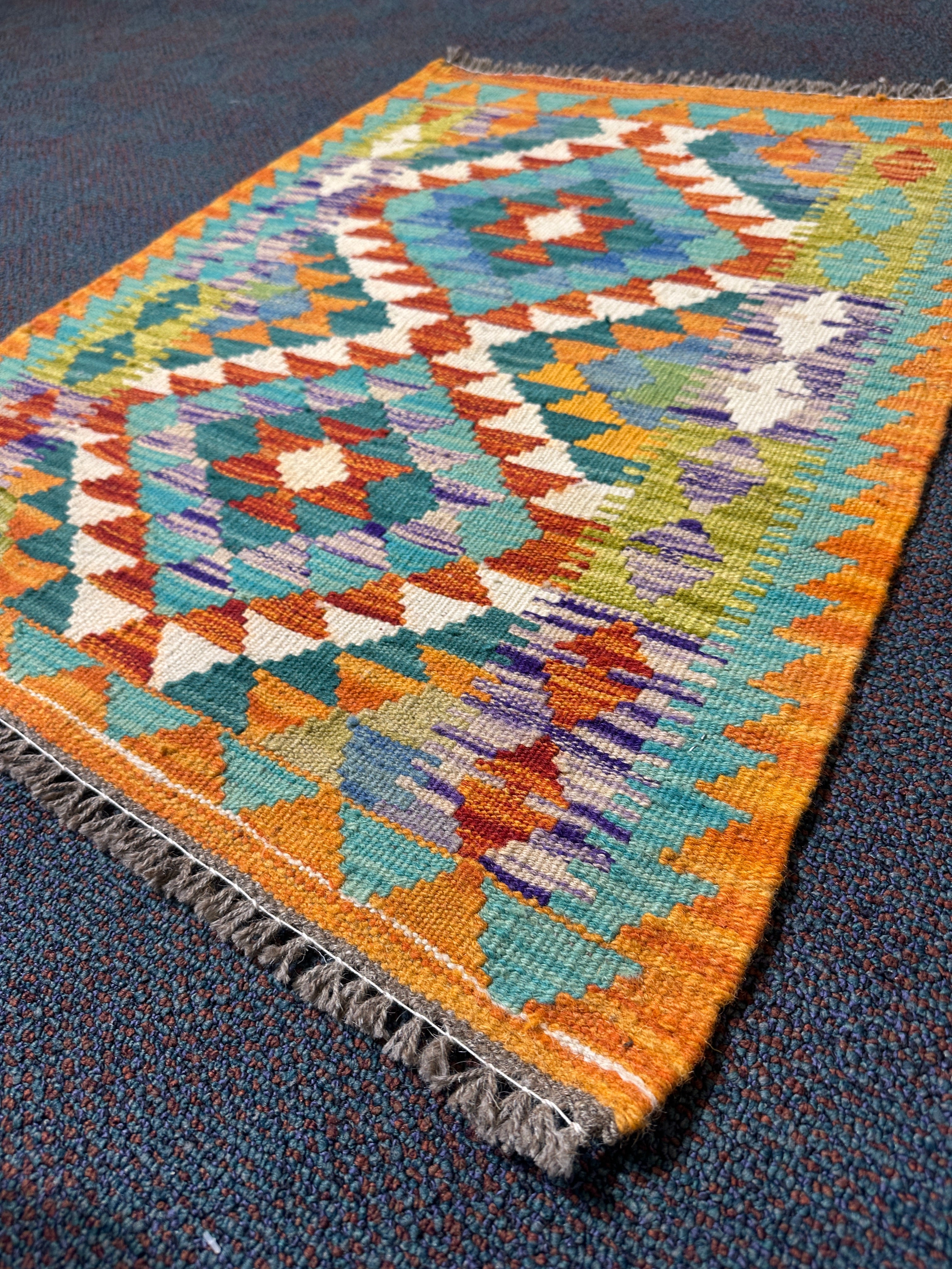 Chobi Kilim Rug - 82 cm x 62 cm