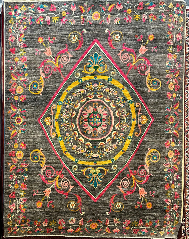Stunning Afghan Hand knotted Chob Rang pure wool pile 330x242cm