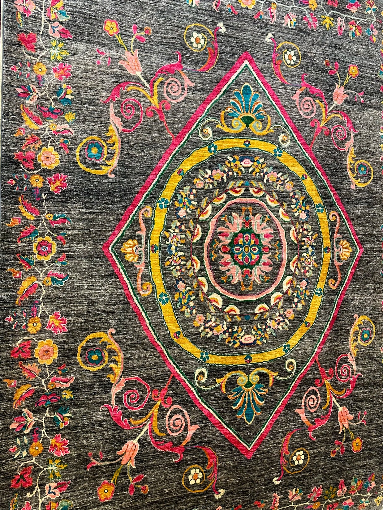 Stunning Afghan Hand knotted Chob Rang pure wool pile 330x242cm