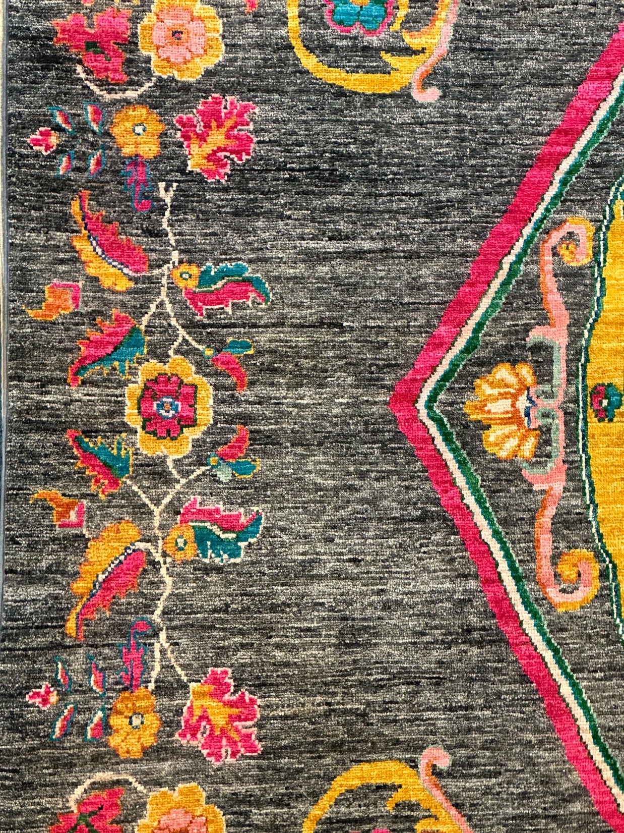 Stunning Afghan Hand knotted Chob Rang pure wool pile 330x242cm