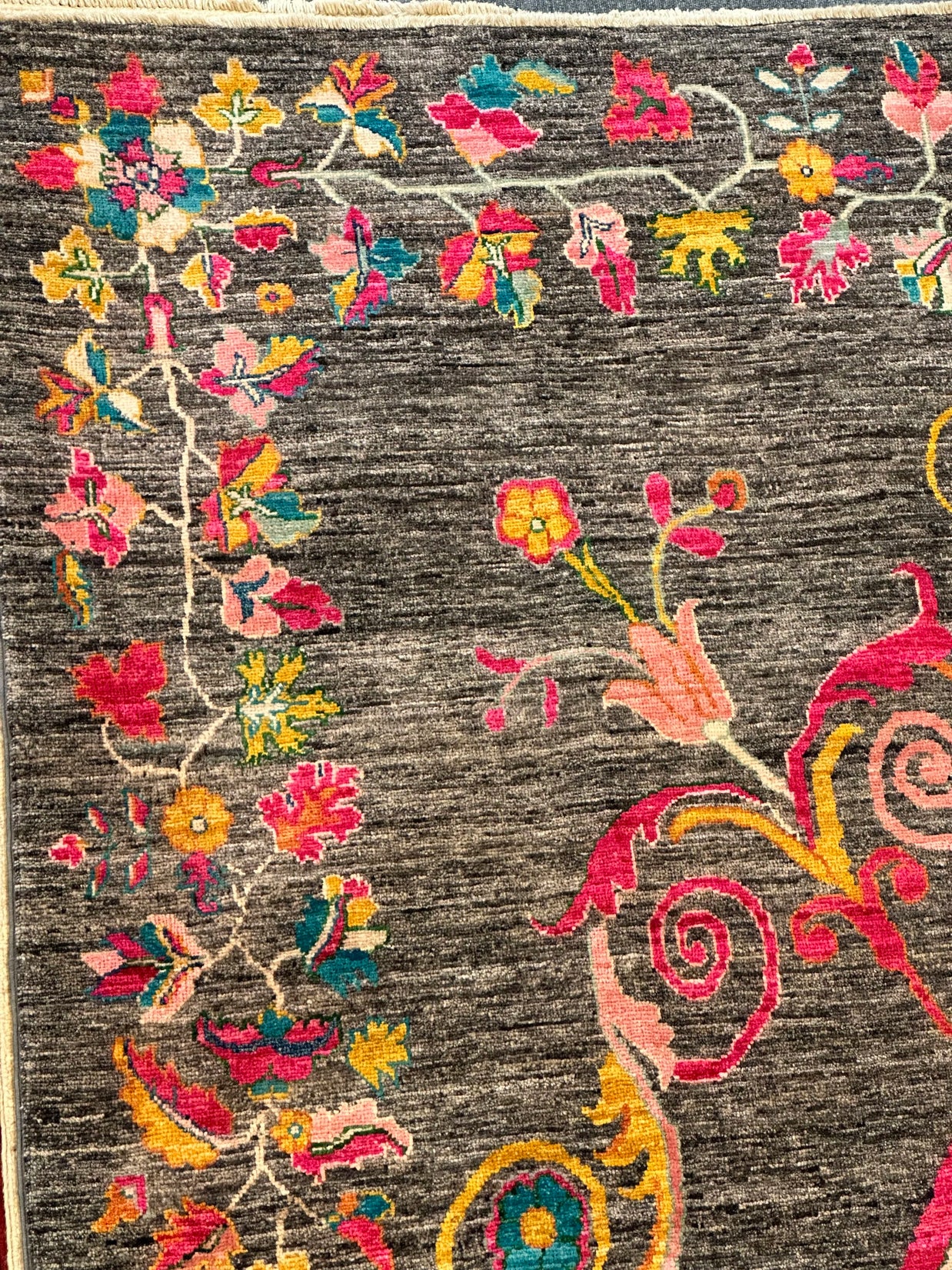 Stunning Afghan Hand knotted Chob Rang pure wool pile 330x242cm