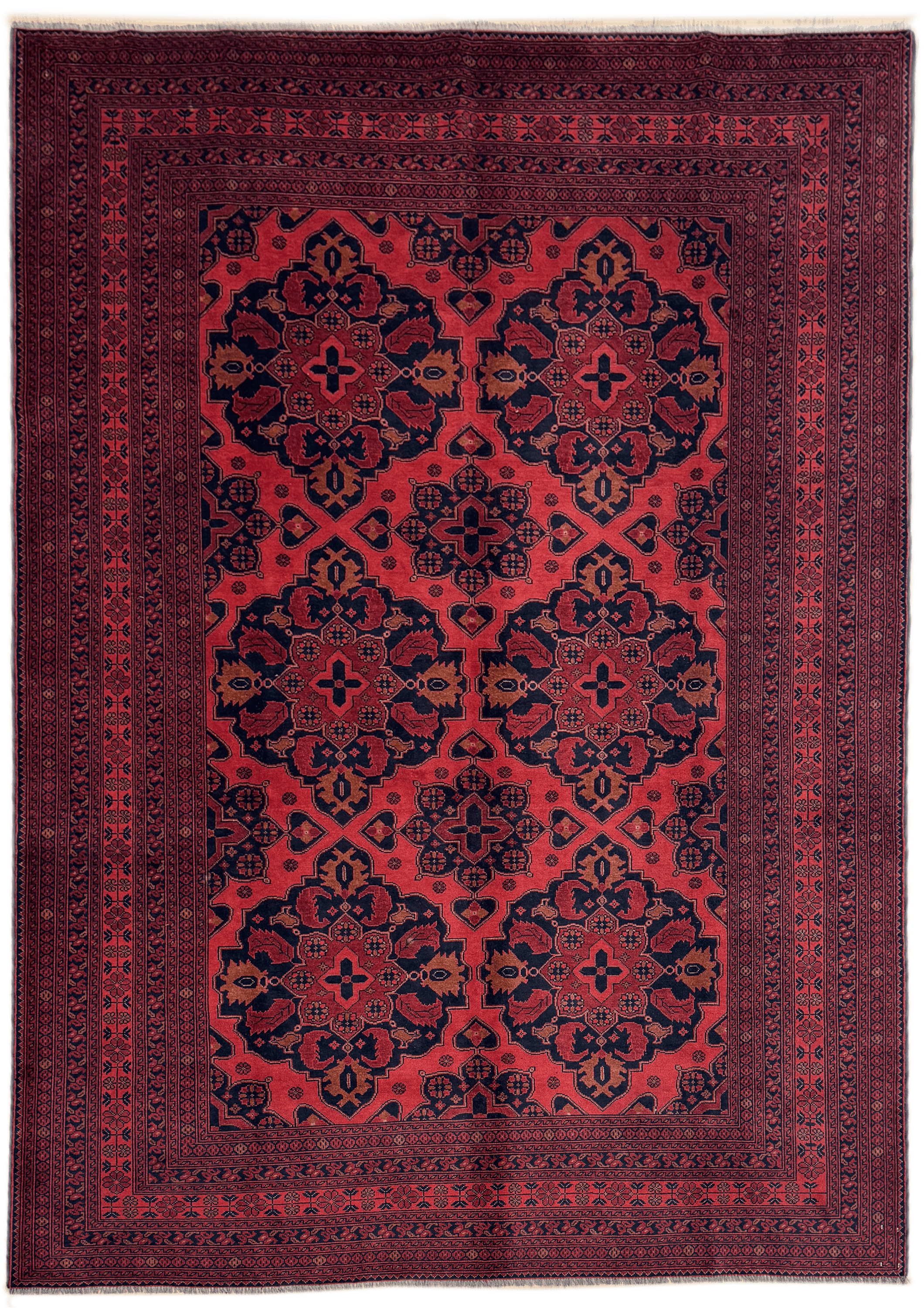 Fine Rare Hand Knotted Afghan Rug 100% Natural Dye's