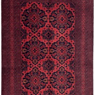 Fine Rare Hand Knotted Afghan Rug 100% Natural Dye's
