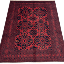 Fine Rare Hand Knotted Afghan Rug 100% Natural Dye's