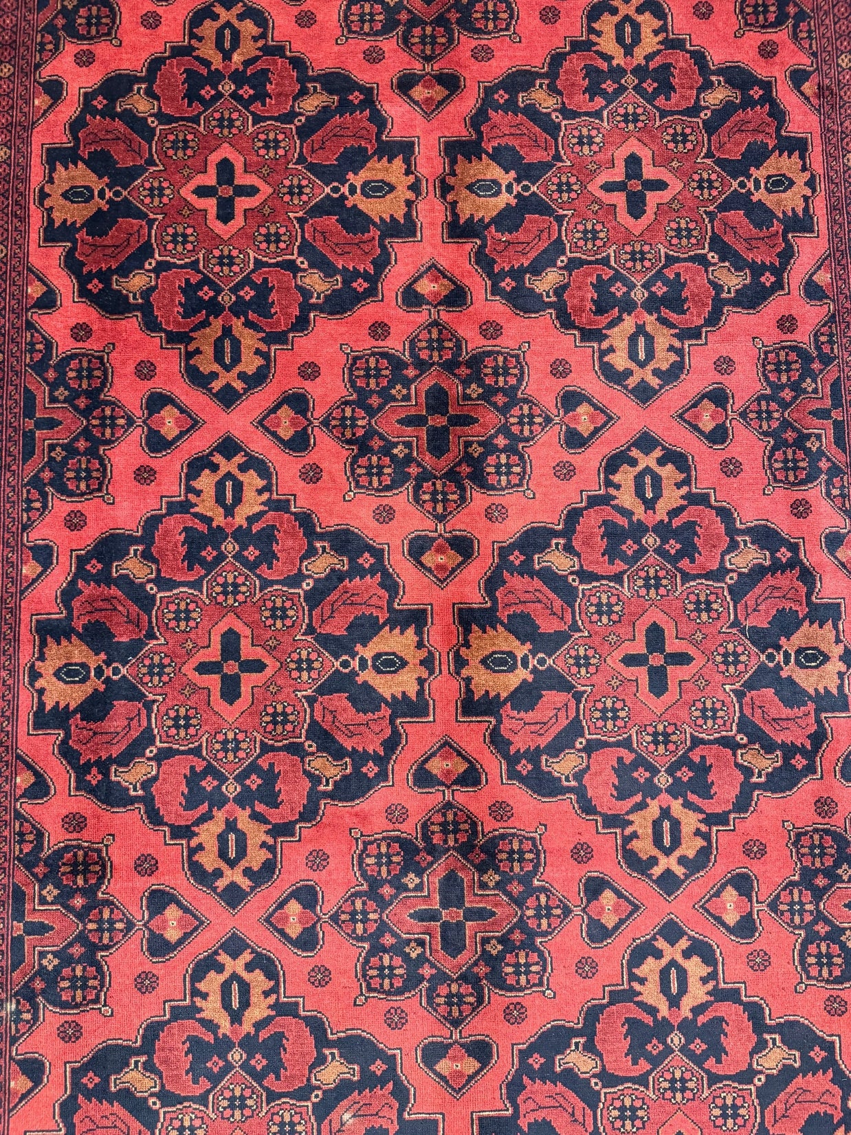 Fine Rare Hand Knotted Afghan Rug 100% Natural Dye's