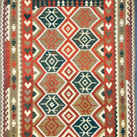 Afghan Kilim Flat weave hand knotted Rug 300x200cm