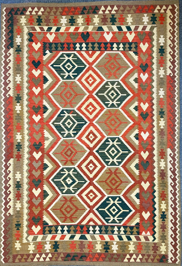 Afghan Kilim Flat weave hand knotted Rug 300x200cm