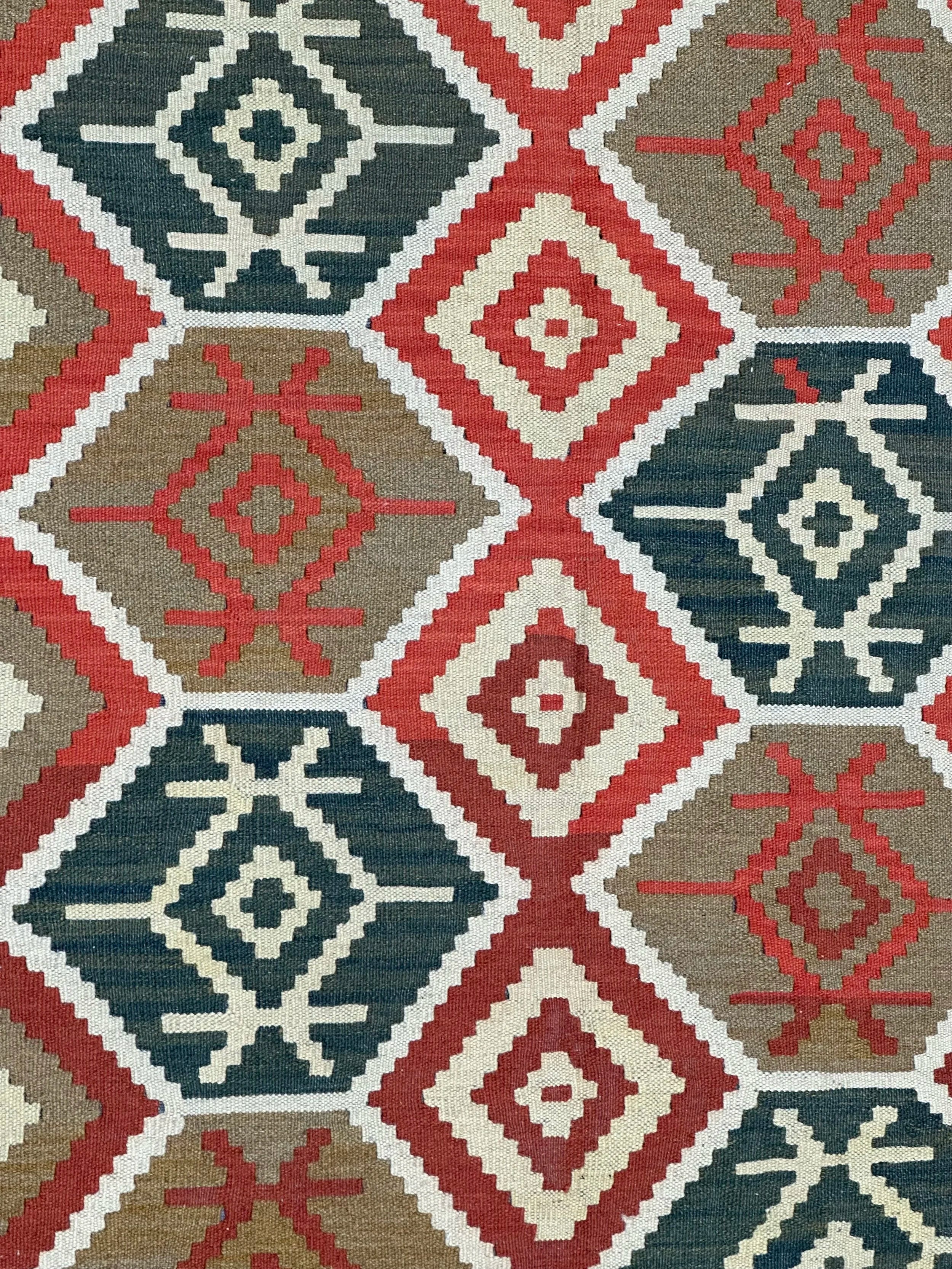 Afghan Kilim Flat weave hand knotted Rug 300x200cm