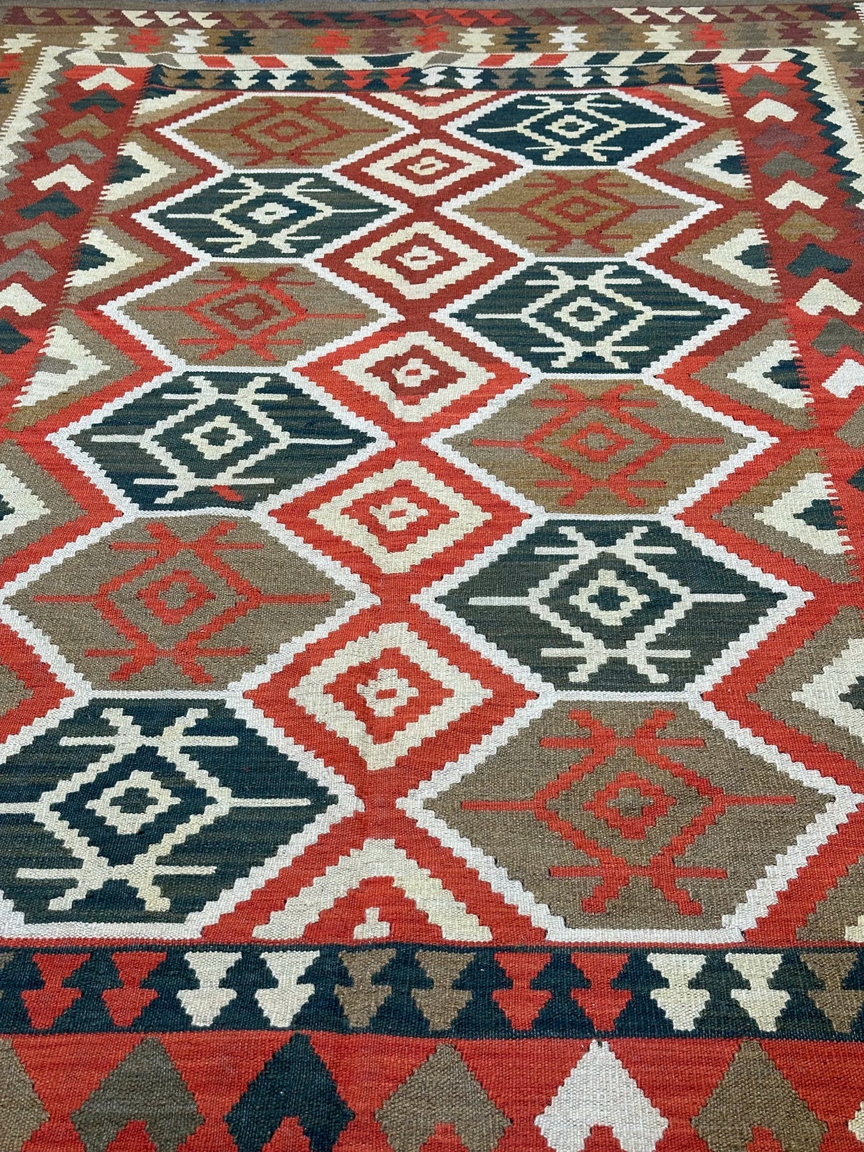 Afghan Kilim Flat weave hand knotted Rug 300x200cm