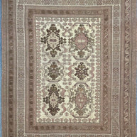 Tribal Bergista Afghan Natural dye colour pure wool hand knotted 250cm X 196cm