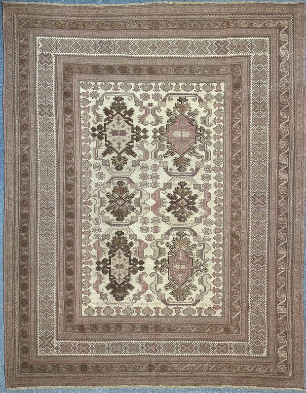 Tribal Bergista Afghan Natural dye colour pure wool hand knotted 250cm X 196cm