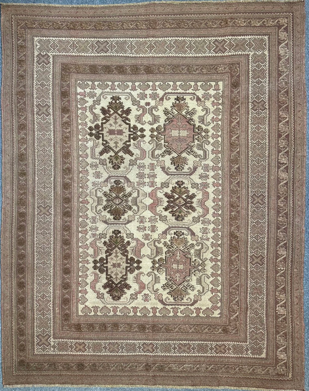 Tribal Bergista Afghan Natural dye colour pure wool hand knotted 250cm X 196cm